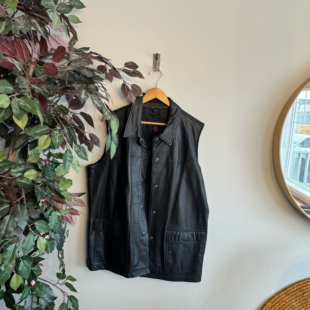Butler & co 1X Black Leather Jacket